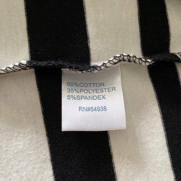 NWOT MIRA 88 Tank Dress Cotton Black/White Stripe - Sz Small - Picture 5 of 5